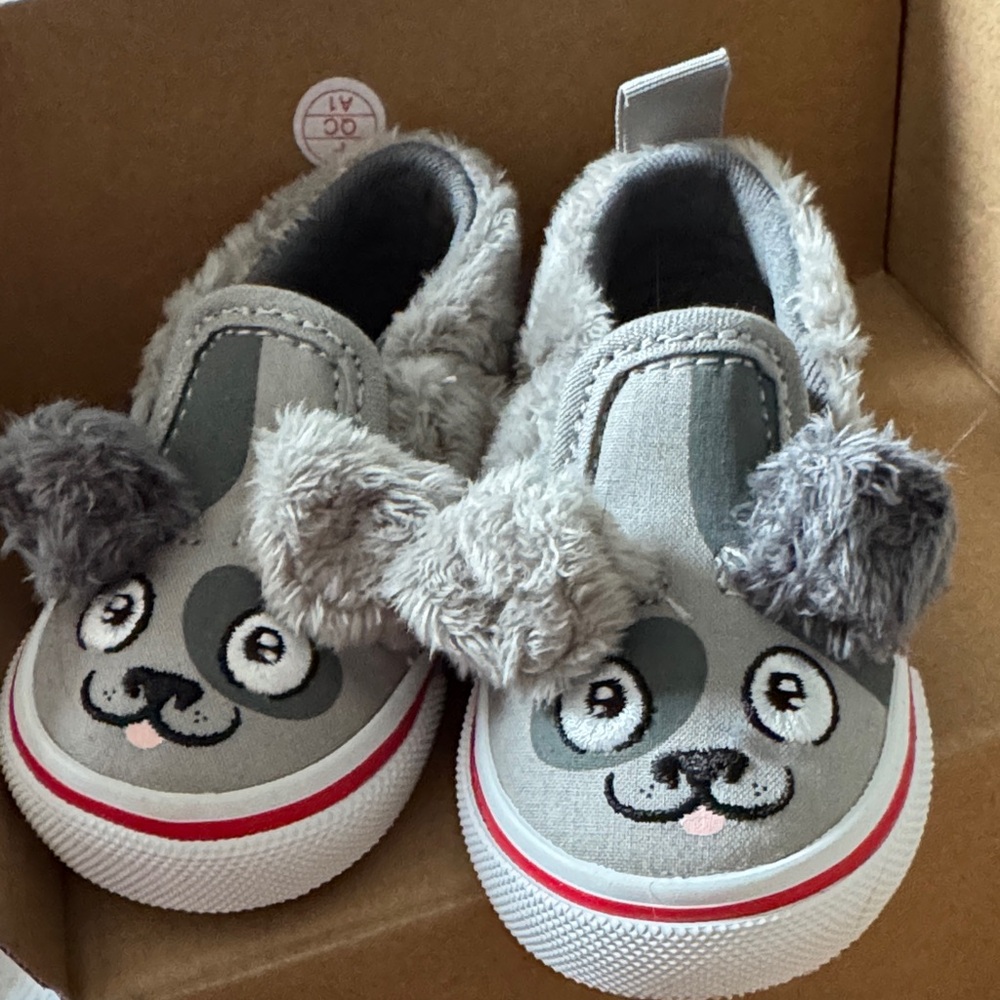 Vans Kids Furry Gray Sneakers